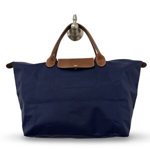 Longchamp Le Pliage Original Large Travel Bag Navy - Recycled Canvas